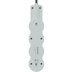 Удлинитель 3х1.5м с заземл. 10А IP20 USB 2800Вт 220В ПВС 3х1 с выкл. черн. КОСМОС YKsm1.5m3g-Z-VU10А-B