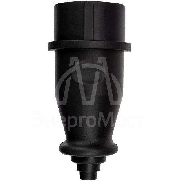 Вилка переносная влагозащ. 3P+PE 32А IP44 каучук черн. Rexant 111-006