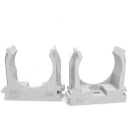 Держатель для труб (клипса) d32мм для монтажного пистолета в п/э сер. Промрукав PR13.0122