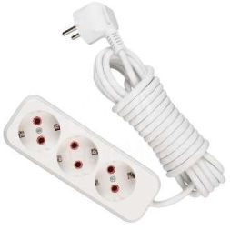 Удлинитель 3х5м с заземл. 16А IP20 LEZARD 720-0305-301