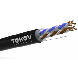 Кабель витая пара U/UTP 4х2х23AWG(0.57мм) кат.6 PE outdoor Fluke tested 305м (м) PRO TOKOV ELECTRIC TKP-C05-U-42-6-305-OD
