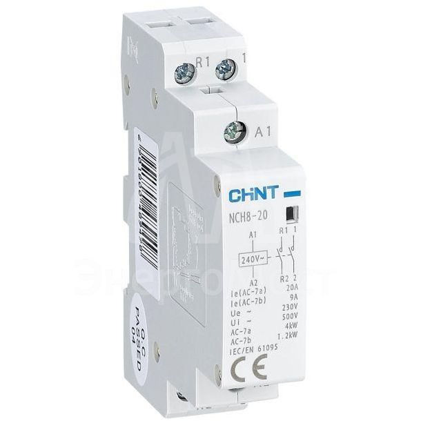 Контактор модульный NCH8-20/20 20А 2НО AC 24В 50Гц (R) CHINT 256051