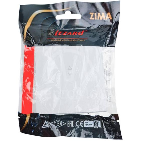 Выключатель проходной 1-кл. СП ZIMA IP20 10А безвинт. зажим бел. LEZARD 704-0288-105QC