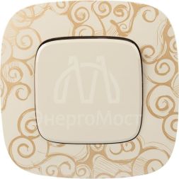 Механизм выключателя 1-кл. СП Valena Allure 10А IP20 250В 10AX с лиц. панелью безвинт. зажимы сл. кость Leg 752801