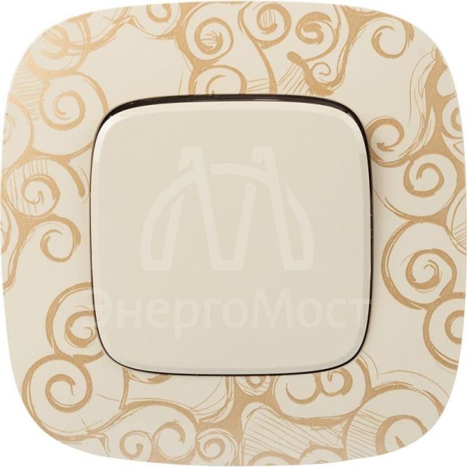 Механизм выключателя 1-кл. СП Valena Allure 10А IP20 250В 10AX с лиц. панелью безвинт. зажимы сл. кость Leg 752801