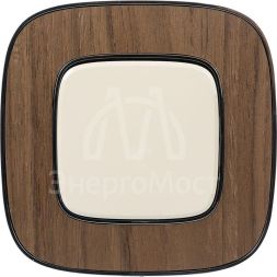 Механизм выключателя 1-кл. СП Valena Allure 10А IP20 250В 10AX с лиц. панелью безвинт. зажимы сл. кость Leg 752801