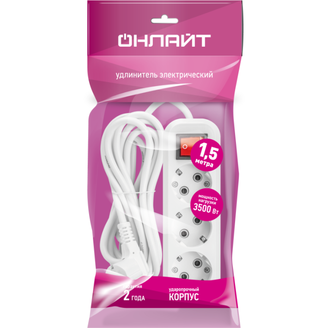 Удлинитель 90 521 OPE-S-03-150-ESC-3x1 ОНЛАЙТ 90521