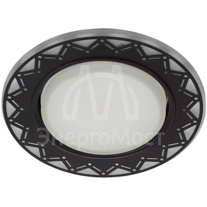 Светильник светодиодный DK LD27 WH/BK GX53 точечный; декор со светодиодной подсветкой бел./черн. ЭРА Б0037389