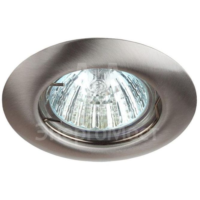 Светильник ST3 SN 50Вт MR16 12В точечный штампован. сатин никель ЭРА C0043803