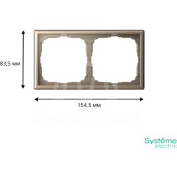 Рамка 2-м ArtGallery универс. шампань SE GAL000502