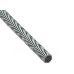 Труба гофрированная ПВХ d25мм с протяжкой сер. (50м) Ruvinil 12501