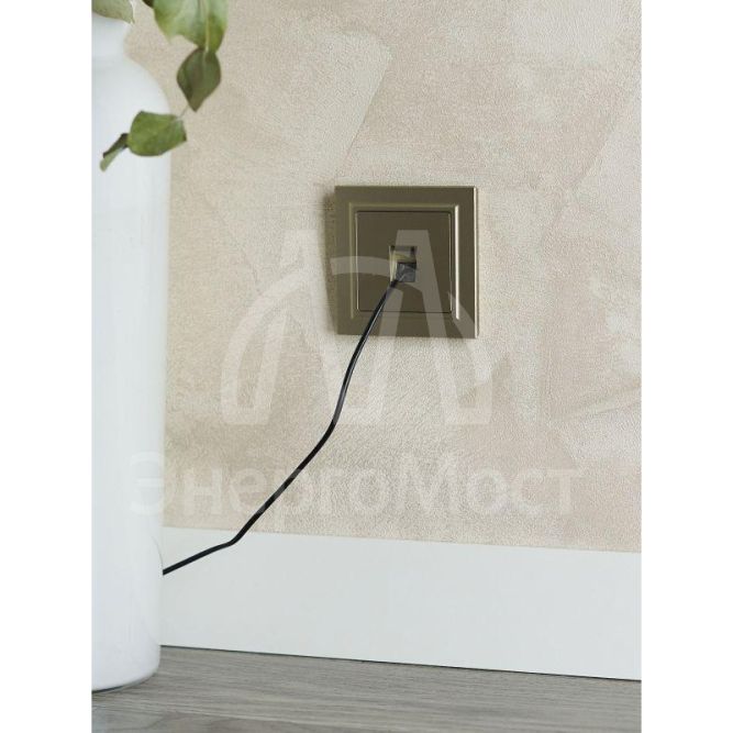 Рамка 1-м IP44 BRITE РУ-1-БрШ-44 шампань IEK BR-M12-44-K37