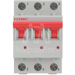 Выключатель автоматический модульный 3п C 4А 6кА MD63 YON MD63-3C4-6