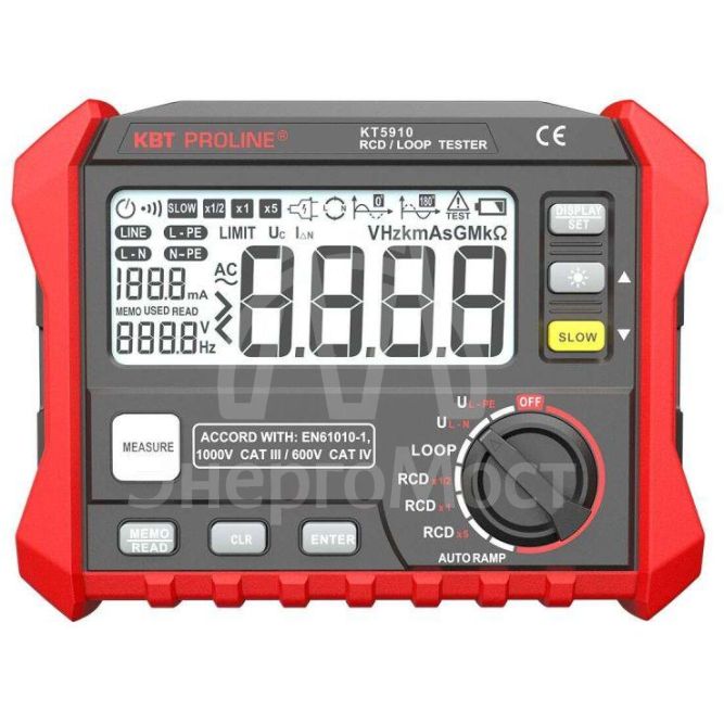 Тестер сопротивления изоляции цифровой KT 5910 PROLINE КВТ 87241
