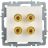Аудиорозетка 4-м BRITE РА10-БрБ бел. IEK BR-S40-K01