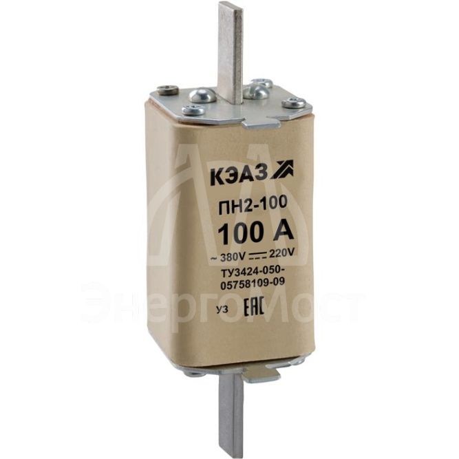 Вставка плавкая ПН2 100 31.5А У3 КЭАЗ 110865