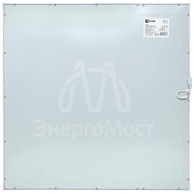 Светильник светодиодный ЛУО-4008-W 36Вт 6500К панель тонкая 595х595 опал с выносным драйвером Basic EKF LPS-4008-W-36-6500
