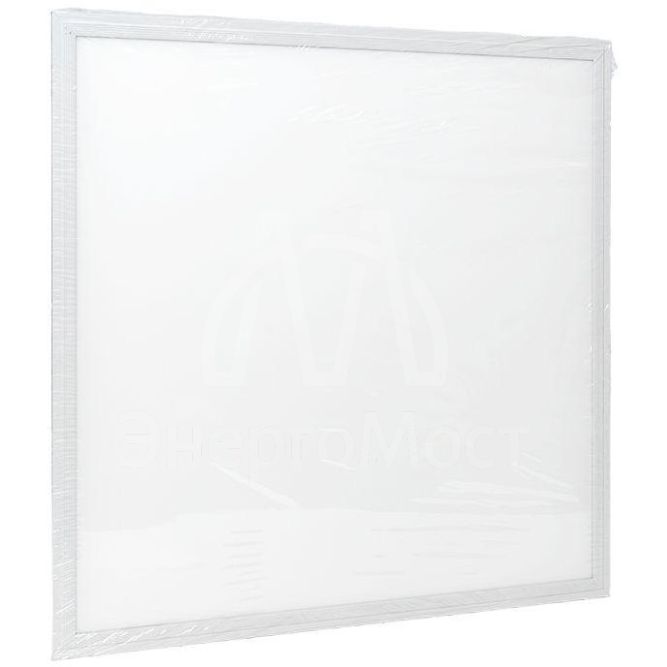 Светильник светодиодный ЛУО-4008-W 36Вт 6500К панель тонкая 595х595 опал с выносным драйвером Basic EKF LPS-4008-W-36-6500