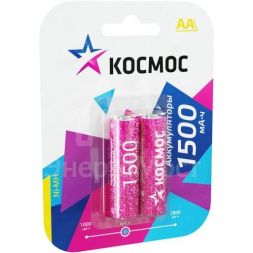 Аккумулятор R6 NI-MN 1500мА.ч BP-2 (блист.2шт) Космос KOCR6NIMH(1500mA)