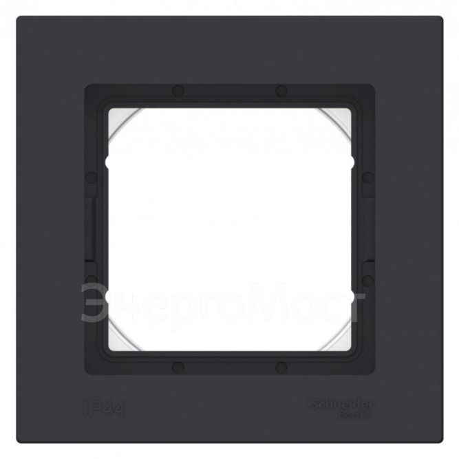 Рамка 1-м AtlasDesign Aqua IP44 карбон SE ATN441001