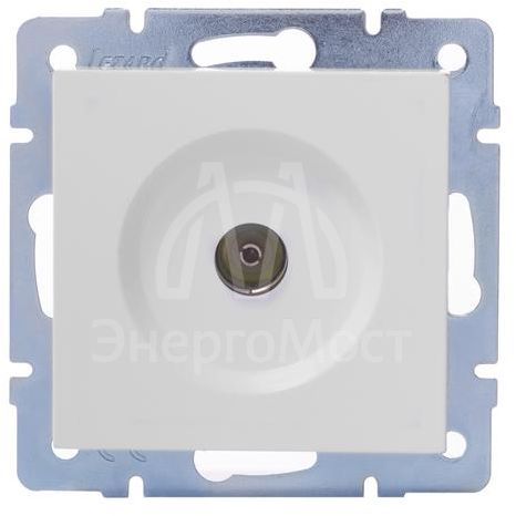 Розетка телевизионная оконечная TV 1-м СП Vesna механизм бел. LEZARD 742-0288-130