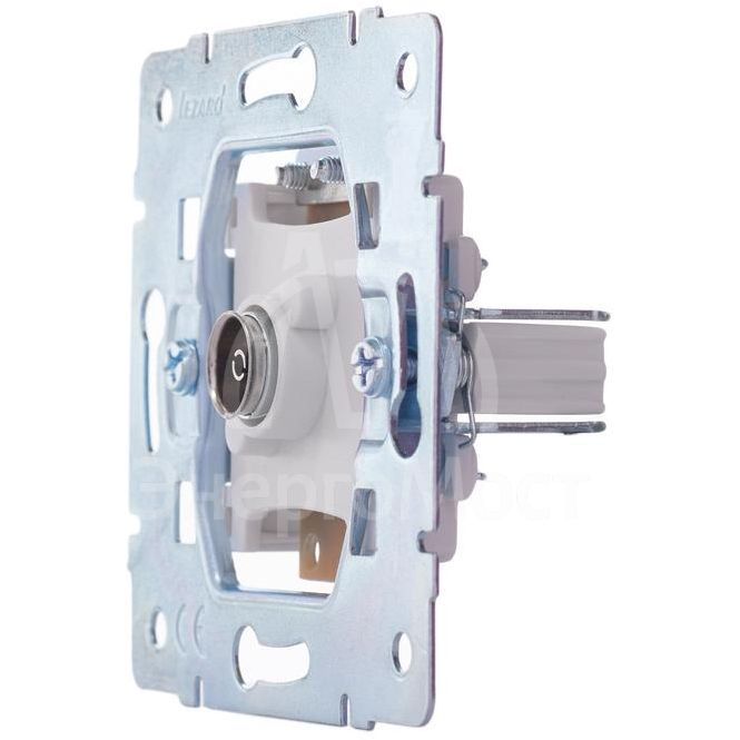 Розетка телевизионная оконечная TV 1-м СП Vesna механизм бел. LEZARD 742-0288-130