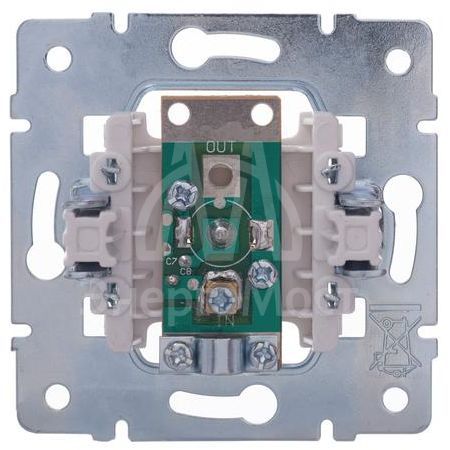 Розетка телевизионная оконечная TV 1-м СП Vesna механизм бел. LEZARD 742-0288-130