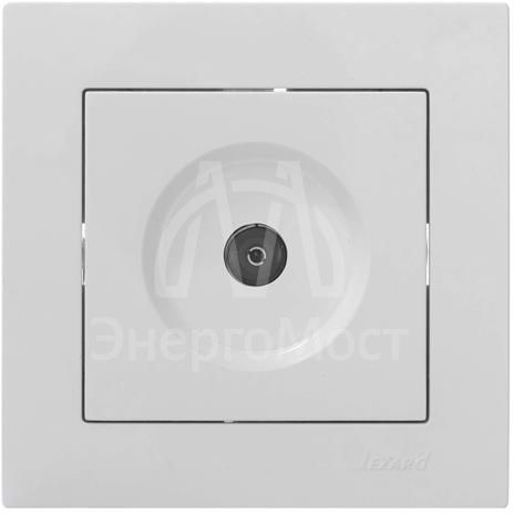 Розетка телевизионная оконечная TV 1-м СП Vesna механизм бел. LEZARD 742-0288-130