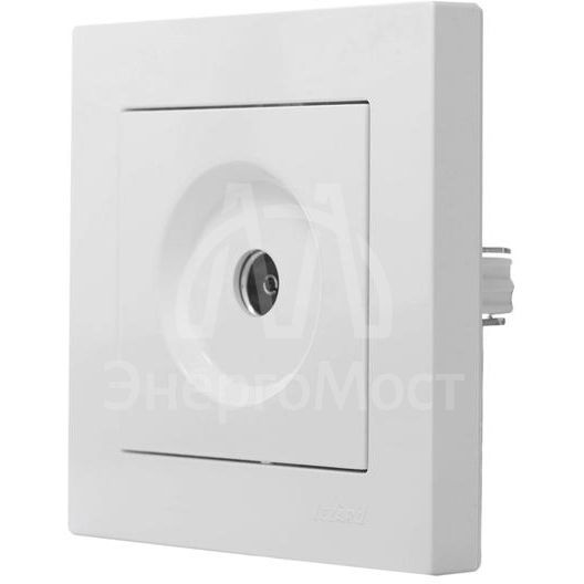 Розетка телевизионная оконечная TV 1-м СП Vesna механизм бел. LEZARD 742-0288-130