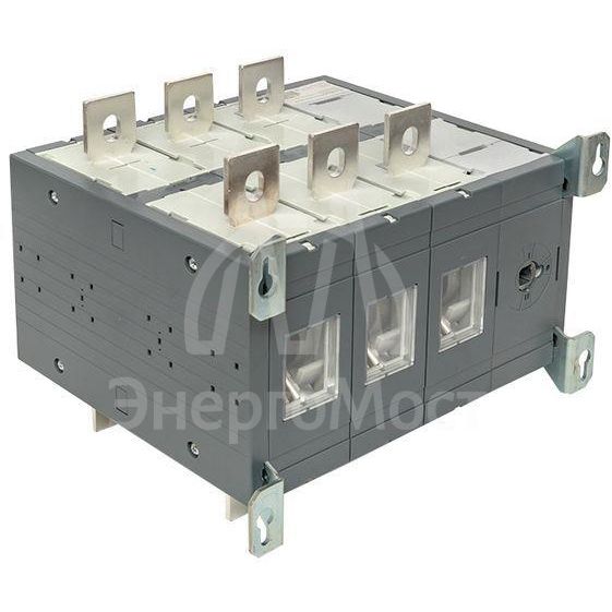 Рубильник 3п 630А реверсивный без рукоятки управления TwinBlock EKF tb-s-630-3p-rev