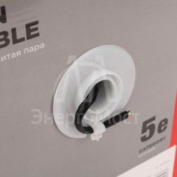 Кабель витая пара U/UTP кат.5E 4х2х24AWG solid CU PE Outdoor черн. (м) Rexant 01-0045