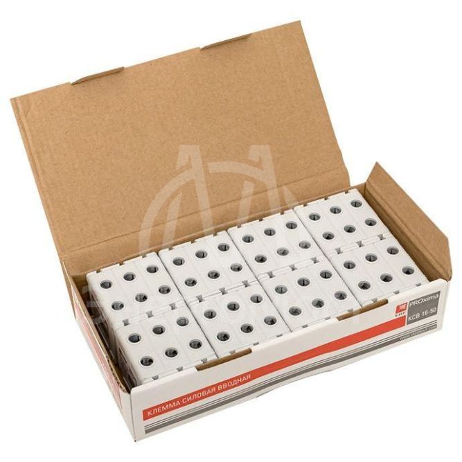 Клемма силовая вводная тройная КСВ 16-50кв.мм сер. PROxima EKF plc-kvs3-16-50-grey