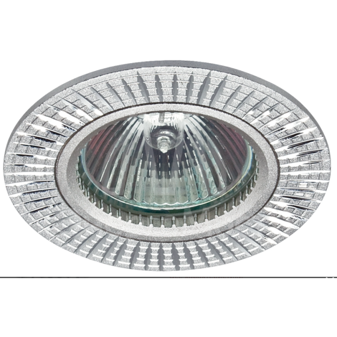 Светильник встраиваемый KL32 AL/SL/1 MR16 12В 50Вт алюм. серебро ЭРА Б0049559