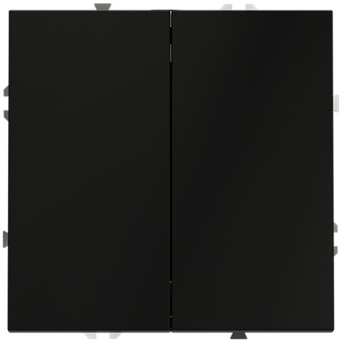 Переключатель проходной 2-кл. СП S70 10А механизм черн. матов. Voltum VLS020308