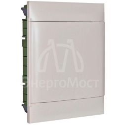 Щиток пластиковый встраиваемый Practibox S 2х12 бел. дверь Leg 135542