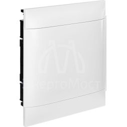 Щиток пластиковый встраиваемый Practibox S 2х12 бел. дверь Leg 135542