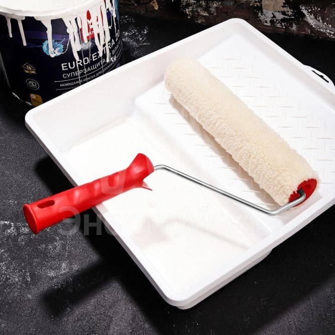 Валик &amp;quot;Натуральный мех&amp;quot; бесшовный ворс 12мм шир. ролика 240мм d42мм бюгель 6мм Rexant 89-0036