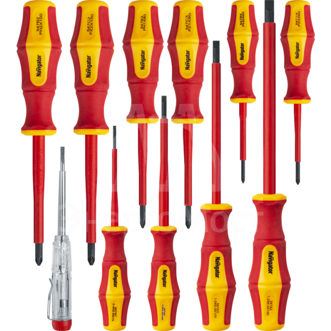 Набор отверток диэлектрических NHT-Оtd03-H11 (11шт) Navigator 95 265