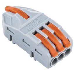 Клемма монтажная СМК PTC-1P 4213 BL/3 450В 32А 0.08-2.5(4.0)кв.мм JazzWay 5073746