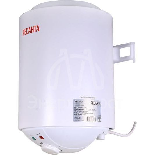 Водонагреватель накопительный ВН-10КН Ресанта 74/5/10