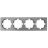 Рамка 4-м OSEN горизонт. квадрат сер. матов. LEZARD 743-7400-149