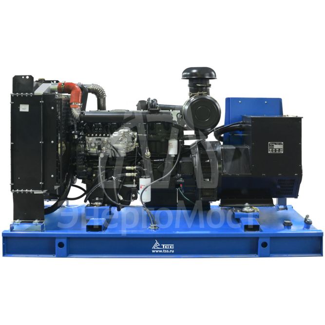Дизельный генератор ТСС ЭД-150-Т400 в погодозащитном кожухе на прицепе