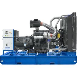 Дизельный генератор ТСС ЭД-400-Т400 с АВР в погодозащитном кожухе на прицепе