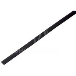 Трубка термоусадочная 8.0/4.0 1м черн. Rexant 20-8006