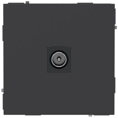 Розетка телевизионная одиночная TV KANT черн. уголь DKC 7012503