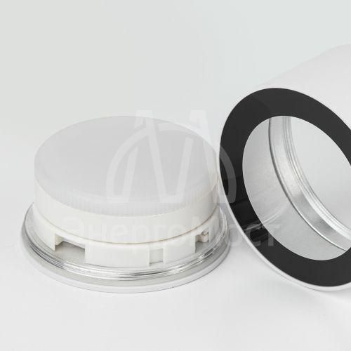 Светильник OL28 WH/BK под лампу GX53 IP44 настенно-потолочный спот черн./бел. Эра Б0055581