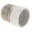 Переходник E27-E14 бел. EKF AD-E27-E14-w