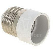 Переходник E27-E14 бел. EKF AD-E27-E14-w