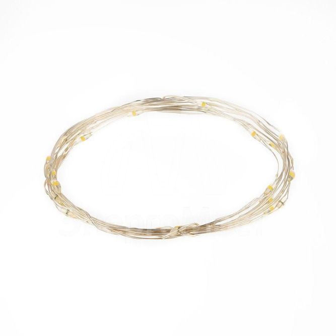 Гирлянда &amp;quot;Роса&amp;quot; 2м 20 LED мультиколор тонкий батарейный блок Neon-Night 303-009-1