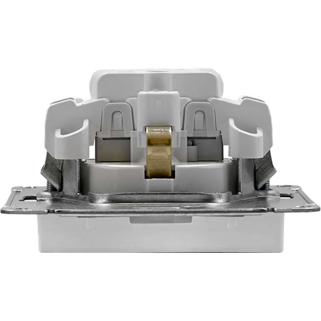 Механизм розетки 1-м СП AtlasDesign 16А с заземл. защ. шторки бел. SchE ATN000145